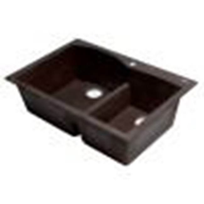 Alfi Trade Drop In Double Bowl Sink Kitchen Sinks item AB3320DI-C