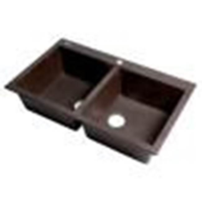 Alfi Trade Drop In Double Bowl Sink Kitchen Sinks item AB3420DI-C
