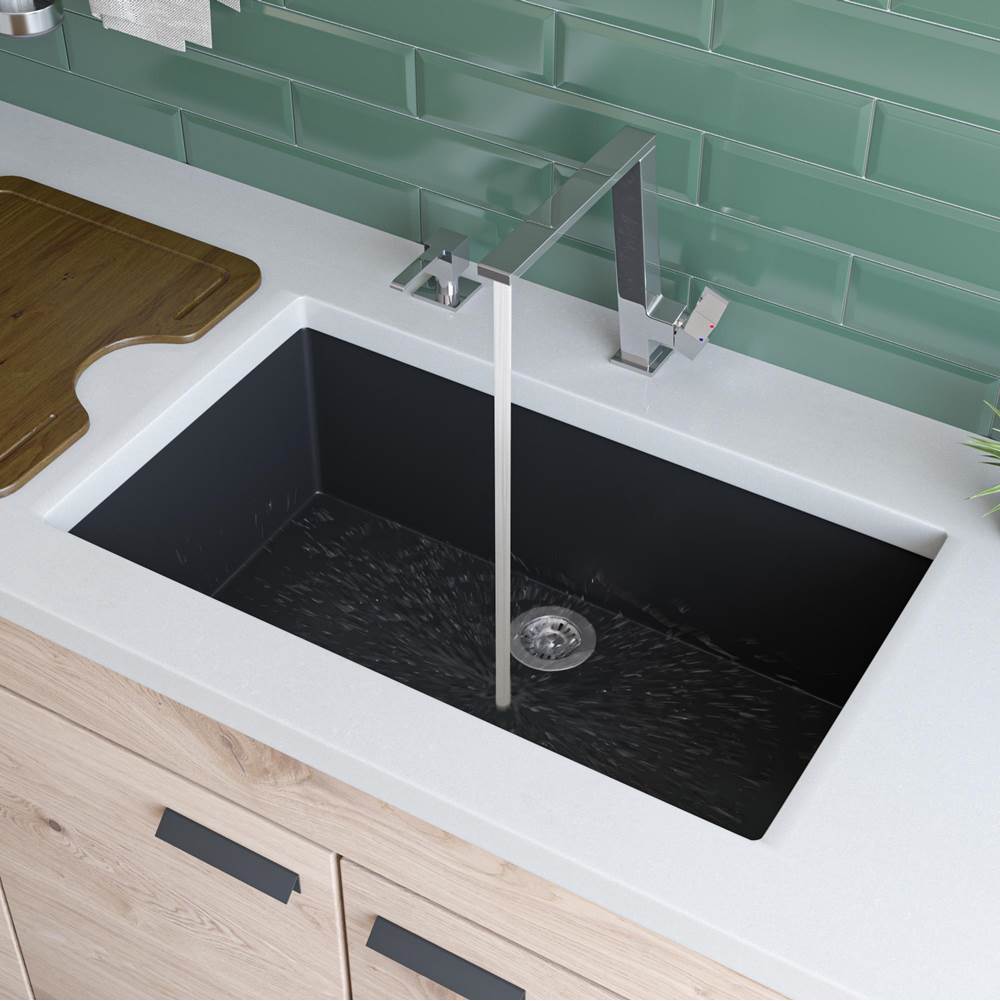 Alfi Trade Undermount Kitchen Sinks item AB3020UM-BLA