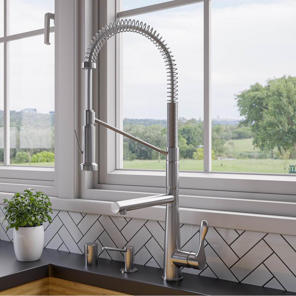Alfi Trade Deck Mount Kitchen Faucets item ABKF3787-BN