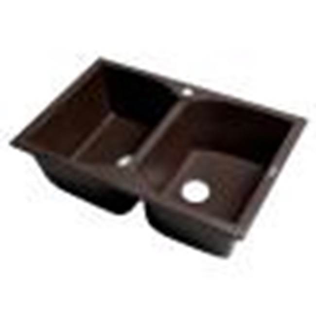 Alfi Trade Drop In Double Bowl Sink Kitchen Sinks item AB3220DI-C