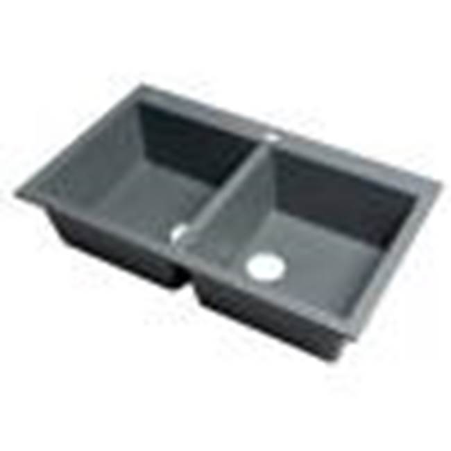 Alfi Trade Drop In Double Bowl Sink Kitchen Sinks item AB3420DI-T