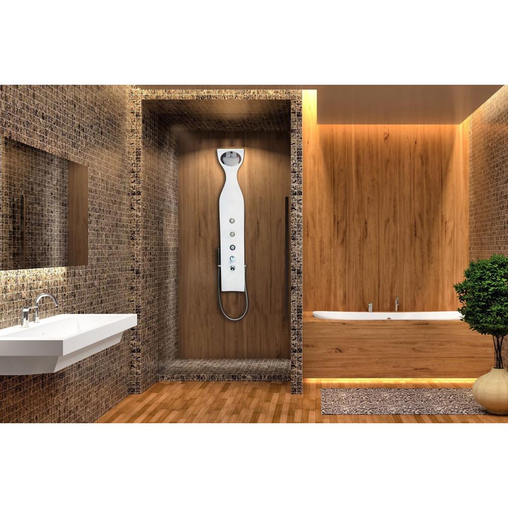 Aquatica Shower Wall Systems Shower Enclosures item Elise-Show-Wht