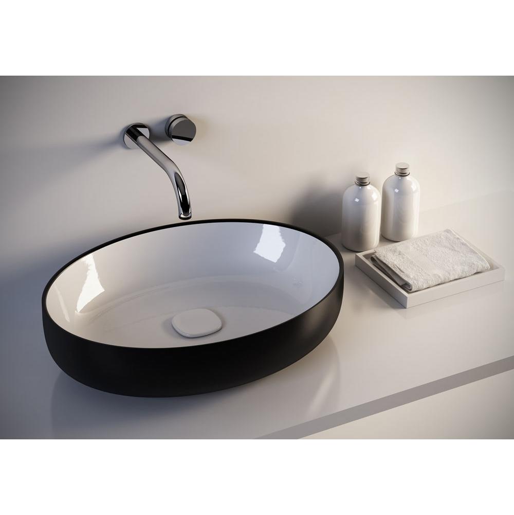 Aquatica Vessel Bathroom Sinks item Metamorfosi-O-Blck-Wht