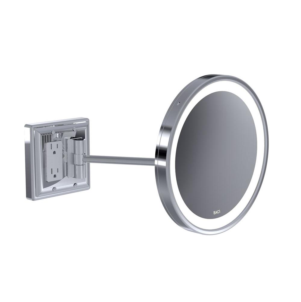 Baci Mirrors Magnifying Mirrors Bathroom Accessories item BSR-309-BRS