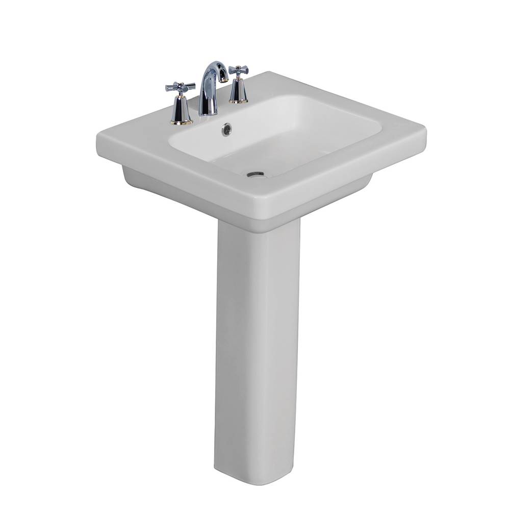 Barclay Complete Pedestal Bathroom Sinks item 3-1068WH