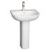Barclay - 3-2021WH - Complete Pedestal Bathroom Sinks