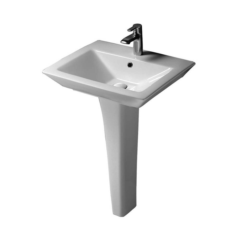 Barclay Complete Pedestal Bathroom Sinks item 3-361WH