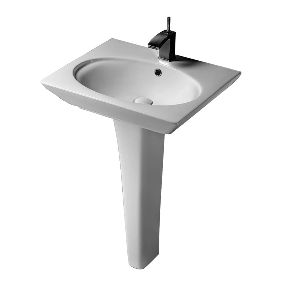 Barclay Complete Pedestal Bathroom Sinks item 3-371WH