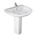 Barclay - 3-431WH - Complete Pedestal Bathroom Sinks