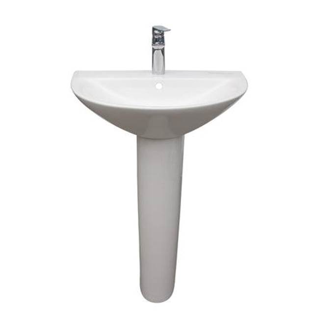 Barclay Complete Pedestal Bathroom Sinks item 3-1231WH