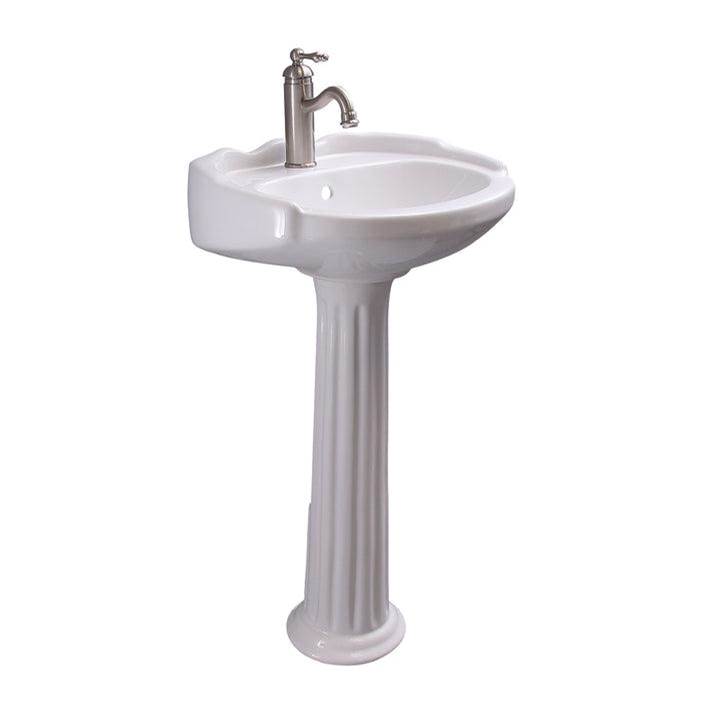 Barclay Complete Pedestal Bathroom Sinks item 3-3041WH