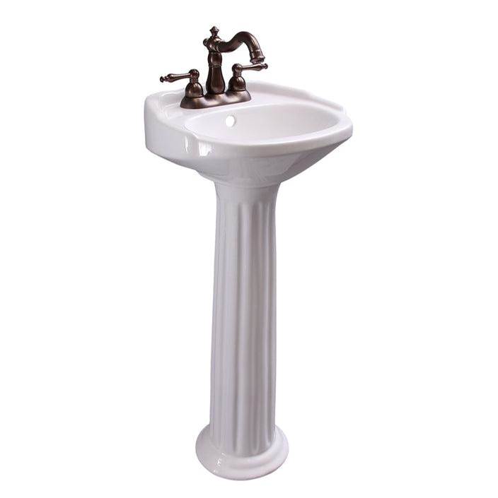 Barclay Complete Pedestal Bathroom Sinks item 3-3061WH