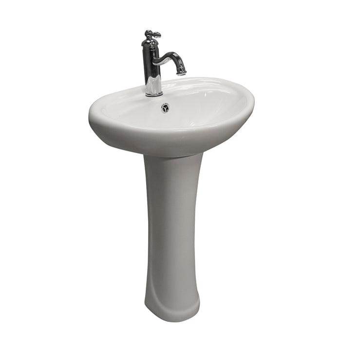 Barclay Complete Pedestal Bathroom Sinks item 3-9161WH