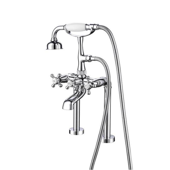 Barclay Deck Mount Roman Tub Faucets With Hand Showers item 4609-MC-CP