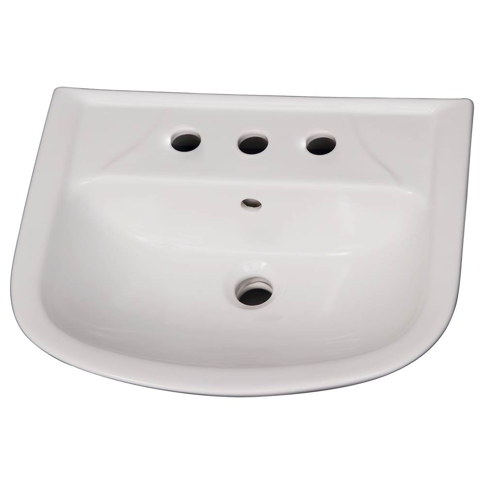 Barclay Vessel Only Pedestal Bathroom Sinks item B/3-128WH
