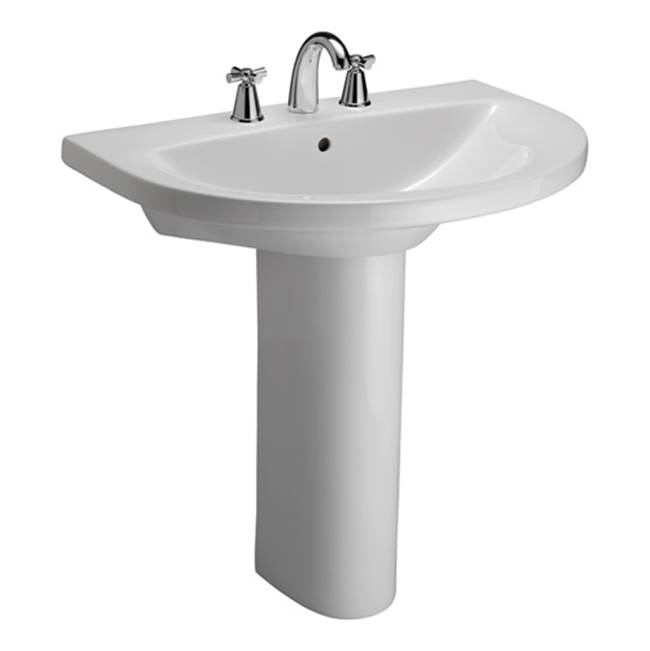 Barclay Pedestal Only Pedestal Bathroom Sinks item C/3-670WH