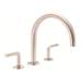 California Faucets - 7508-MWHT - Roman Tub Faucets With Hand Showers