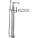 California Faucets - 7711-HE4.18-MWHT - Floor Mount Tub Fillers