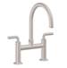 California Faucets - K30-120-SL-MBLK - Bridge Kitchen Faucets