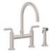 California Faucets - K30-120S-SL-BLK - Bridge Kitchen Faucets