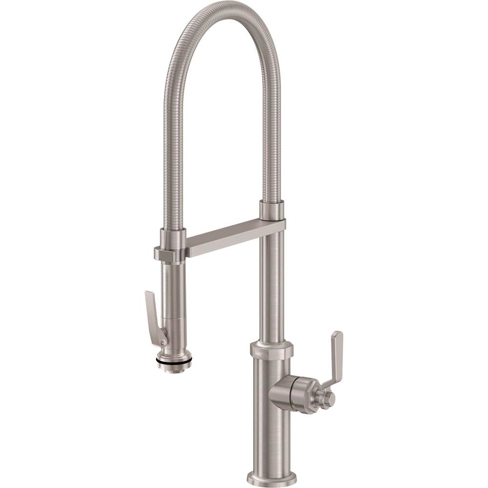 California Faucets Single Hole Kitchen Faucets item K30-150SQ-SL-PBU
