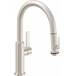 California Faucets - K51-102SQ-BFB-ANF - Pull Down Kitchen Faucets