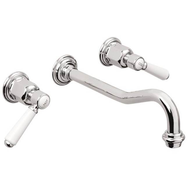 California Faucets Wall Mounted Bathroom Sink Faucets item TO-V3502-9-ABF