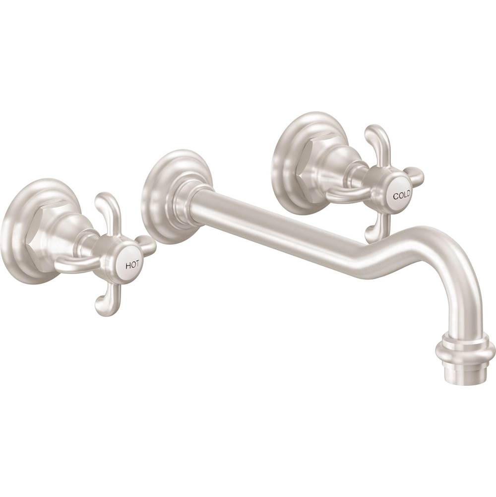 California Faucets Wall Mounted Bathroom Sink Faucets item TO-V6102XD-9-BBU