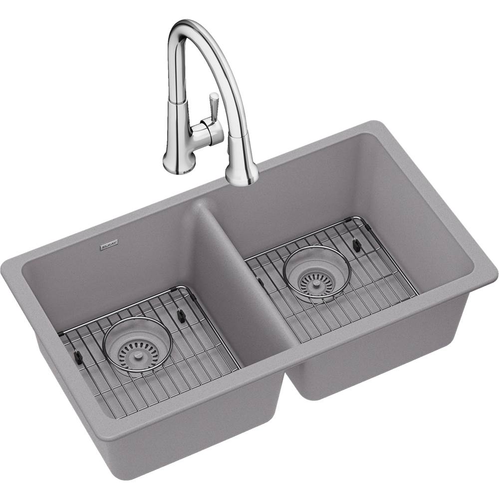 Elkay Undermount Kitchen Sink And Faucet Combos item ELGU3322GS0FC
