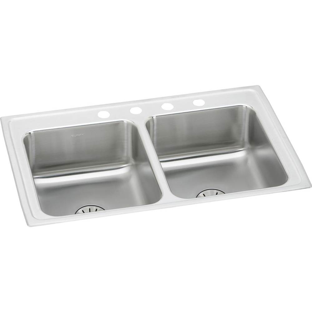 Elkay Drop In Double Bowl Sink Kitchen Sinks item LRAD291865PD2