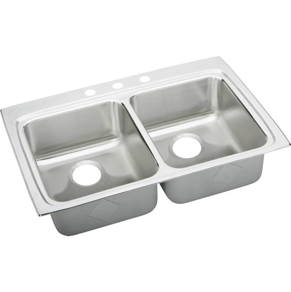 Elkay Drop In Double Bowl Sink Kitchen Sinks item LRADQ3322551