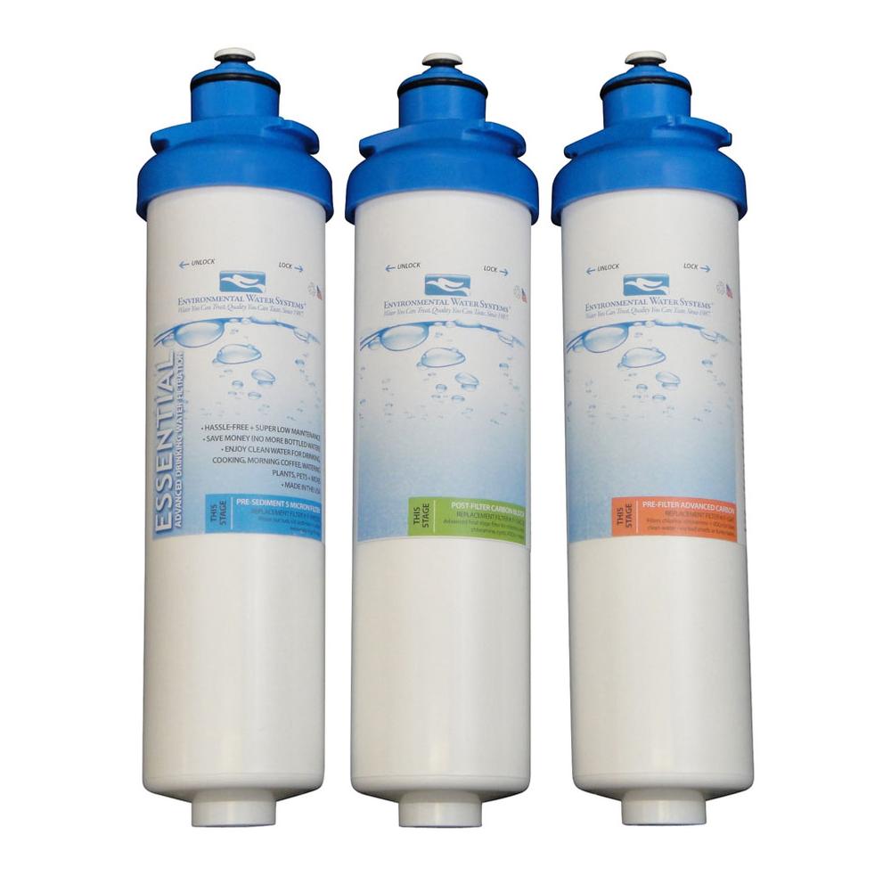 Environmental Water Systems Replacement Water Filters Under Sink Water Filtration item F.SET.DWS