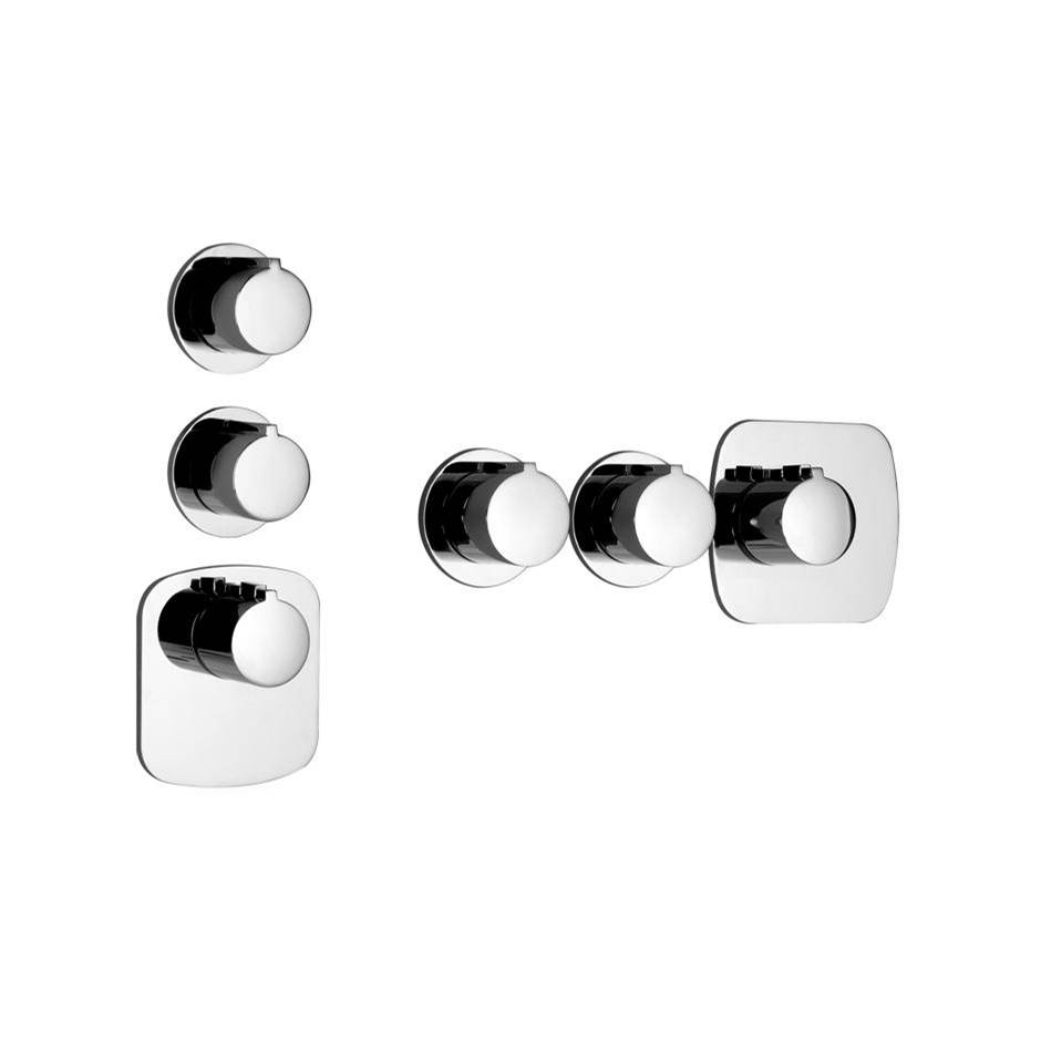 Gessi Thermostatic Valve Trims With Integrated Diverter Shower Faucet Trims item 39644-279