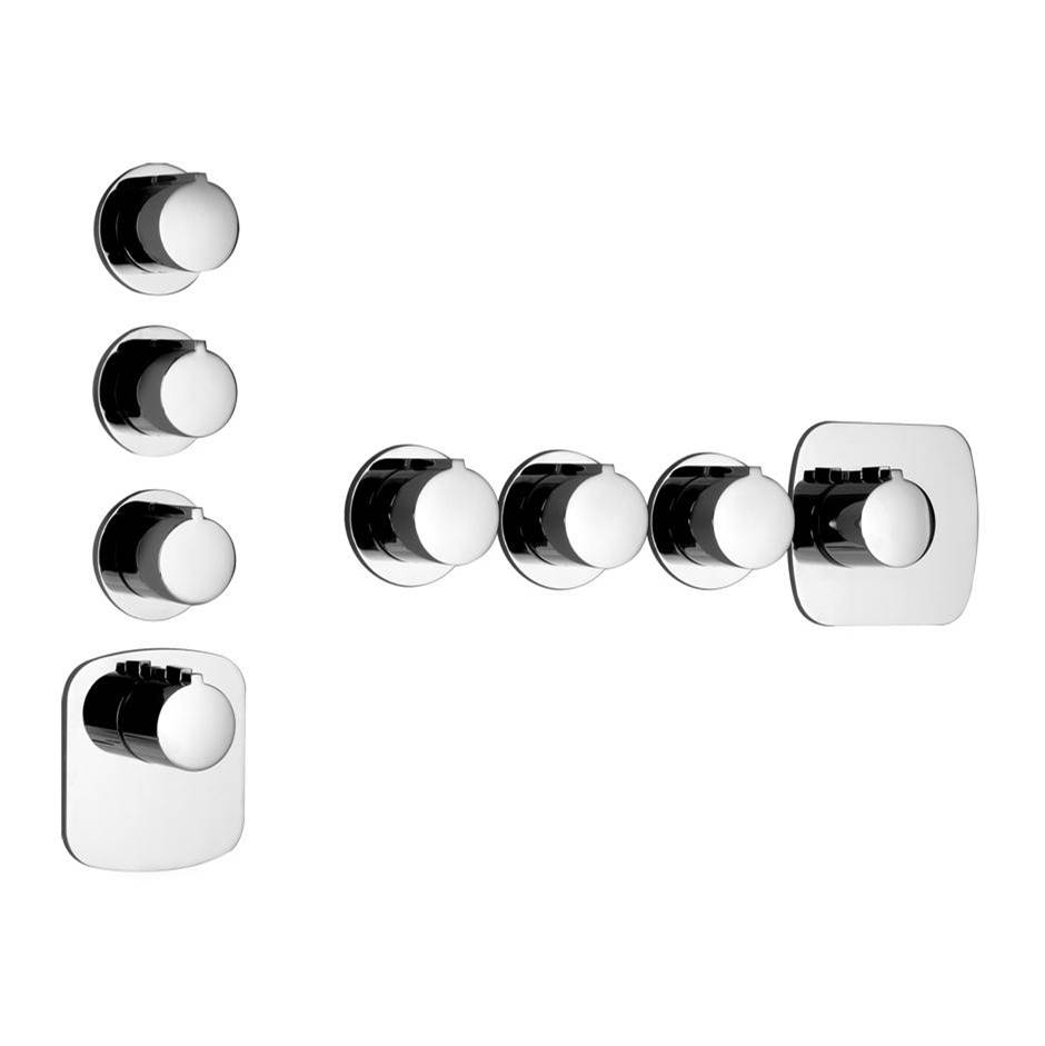 Gessi Thermostatic Valve Trims With Integrated Diverter Shower Faucet Trims item 39646-187