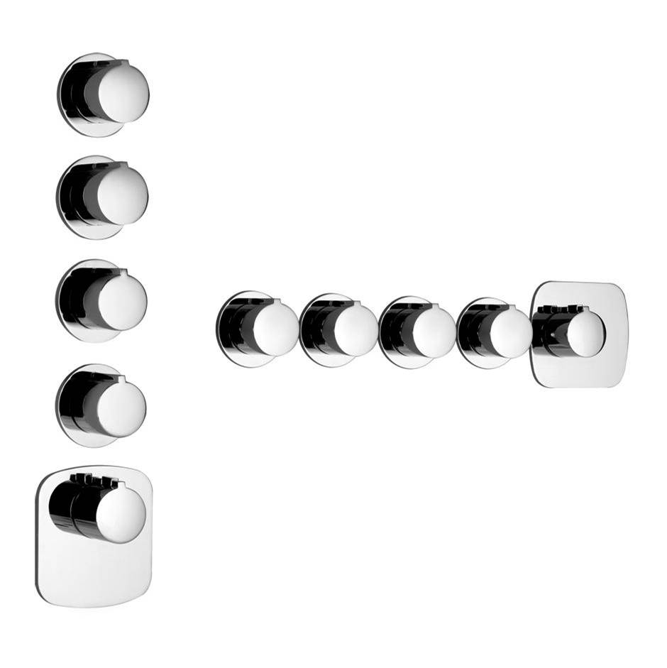 Gessi Thermostatic Valve Trims With Integrated Diverter Shower Faucet Trims item 39650-279