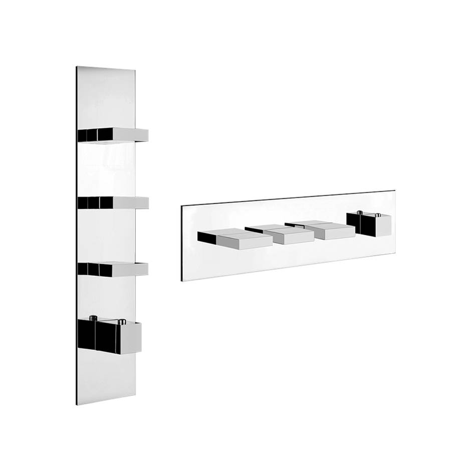 Gessi Thermostatic Valve Trims With Integrated Diverter Shower Faucet Trims item 39714-706