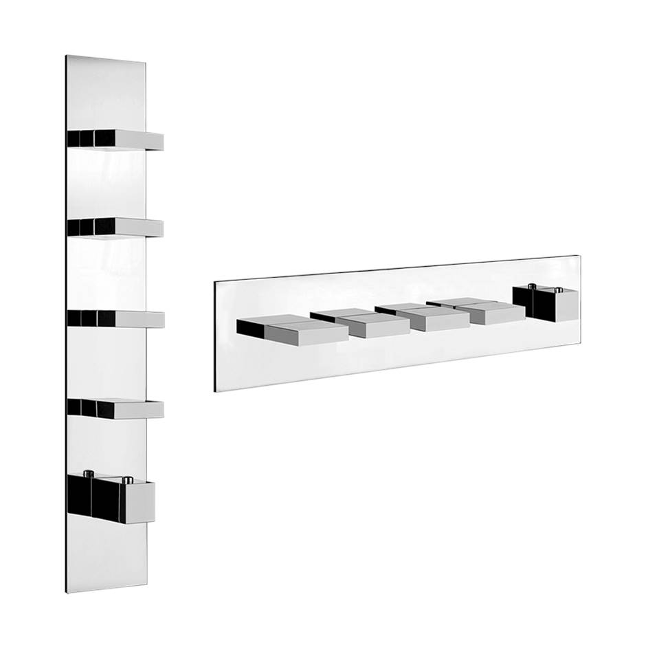 Gessi Thermostatic Valve Trims With Integrated Diverter Shower Faucet Trims item 39716-299