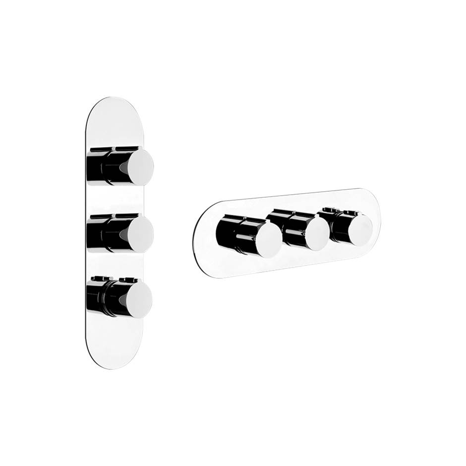 Gessi Thermostatic Valve Trims With Integrated Diverter Shower Faucet Trims item 39752-735