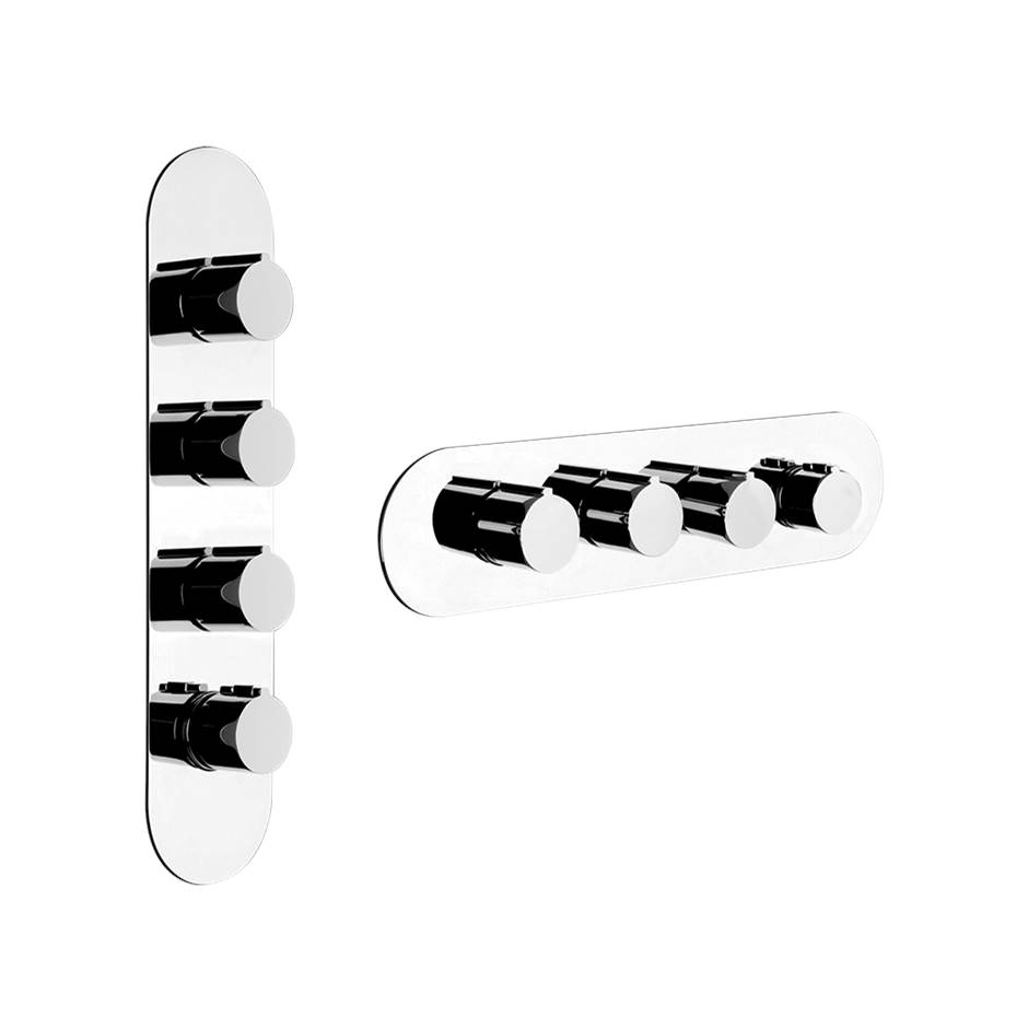 Gessi Thermostatic Valve Trims With Integrated Diverter Shower Faucet Trims item 39754-187