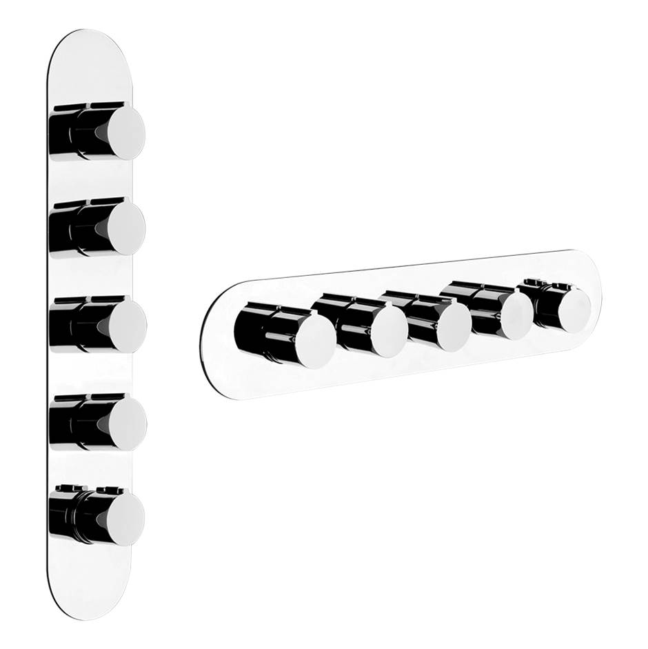 Gessi Thermostatic Valve Trims With Integrated Diverter Shower Faucet Trims item 39756-299