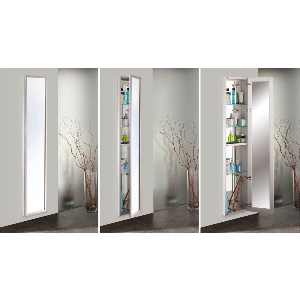GlassCrafters Full Length Mirrored Cabinets Medicine Cabinets item GC2072-4-SC-LE-FM-IB-R
