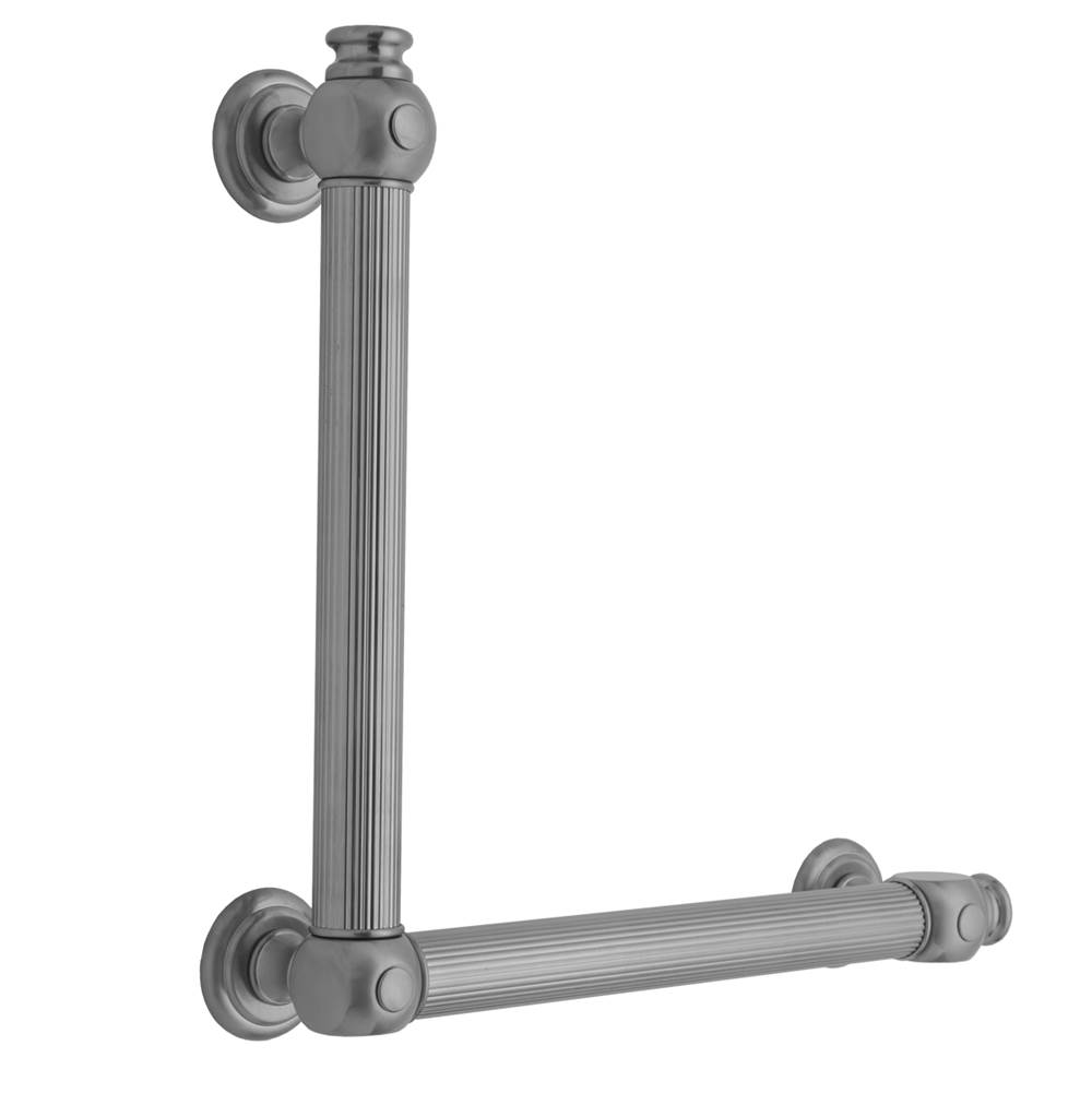 Jaclo Grab Bars Shower Accessories item G61-12H-24W-RH-BKN