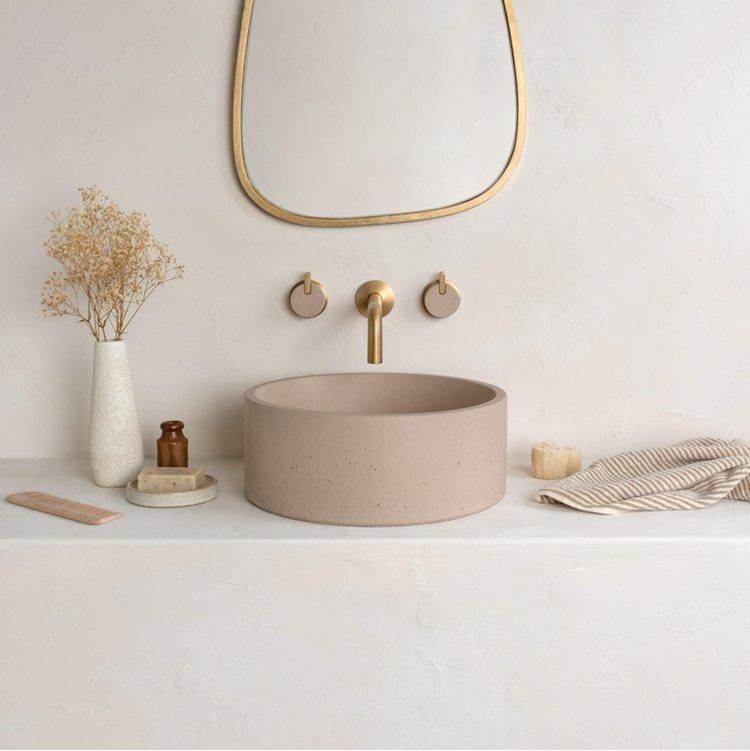 Kast Concrete Basins Floor Standing Bathroom Sinks item OS.A1-Teal