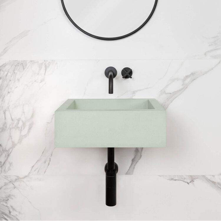 Kast Concrete Basins Dual Mount Bathroom Sinks item T.A4-White