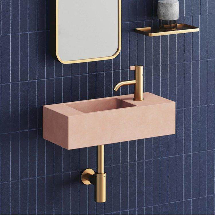 Kast Concrete Basins Dual Mount Bathroom Sinks item FX.A3.L-Blush