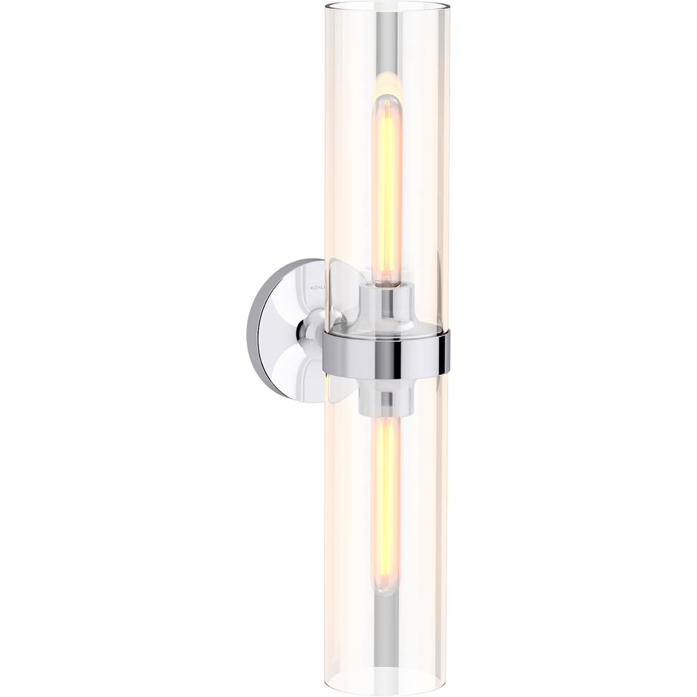 Kohler Two Light Vanity Bathroom Lights item 27263-SC02-CPL