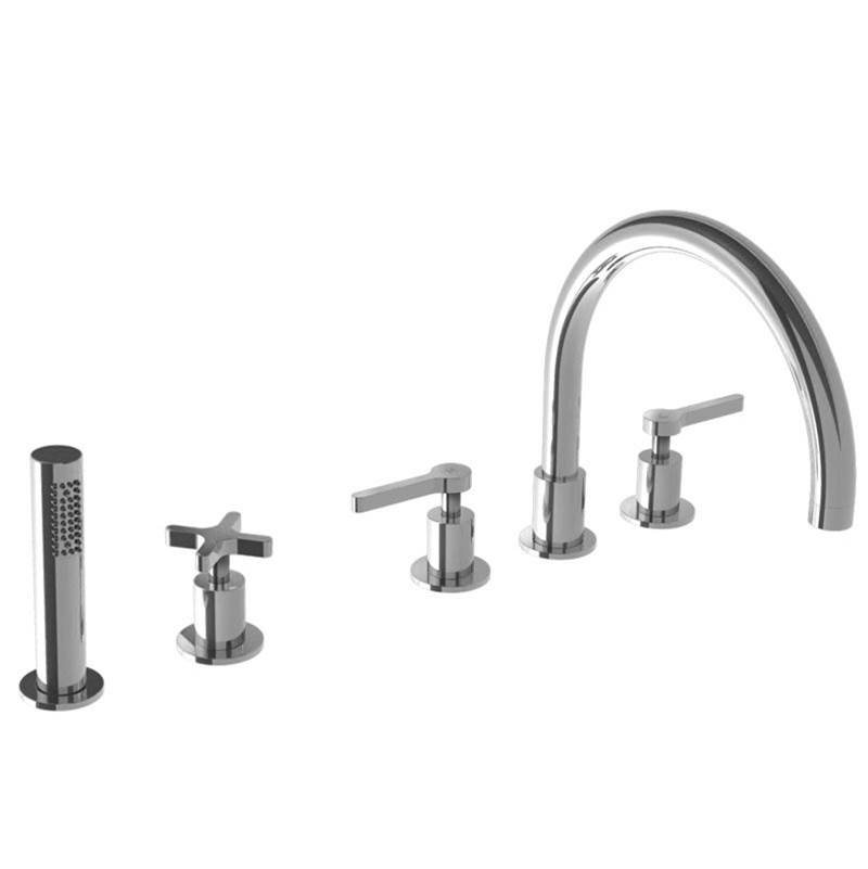 Lefroy Brooks Deck Mount Roman Tub Faucets With Hand Showers item K1-2201-CP