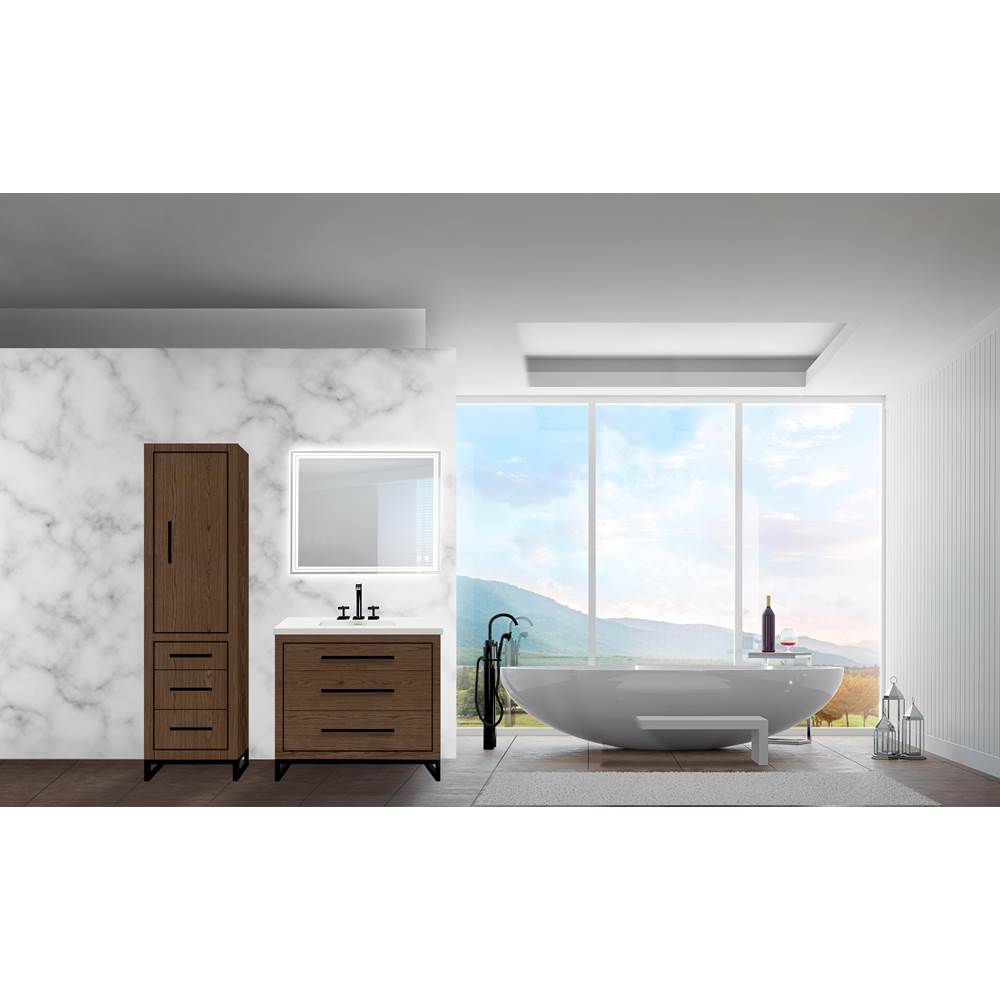 Madeli Linen Cabinet Bathroom Furniture item LCES-201871-R001-LC-BR-BN
