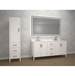 Madeli - LCEN-181876-L001-WH-MB - Linen Cabinets